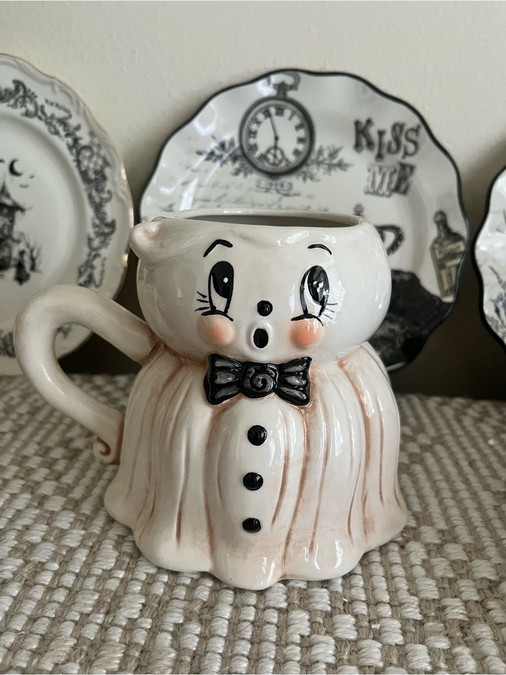 Johanna Parker Halloween Mr. Ghost Ceramic Mug New